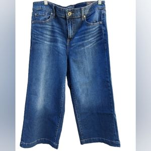 Torrid Cropped High Rise Wide Leg Jeans